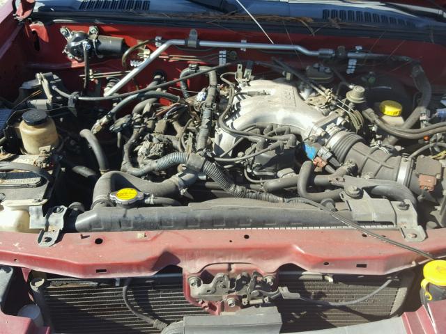 1N6ED27T93C470761 - 2003 NISSAN FRONTIER C RED photo 7