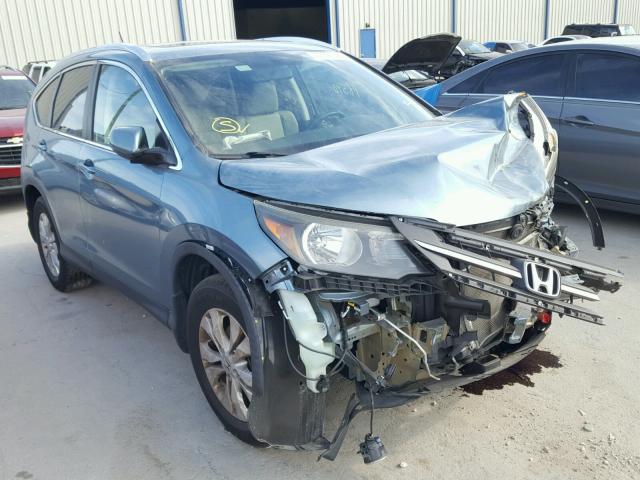 5J6RM3H76DL004583 - 2013 HONDA CR-V EXL BLUE photo 1