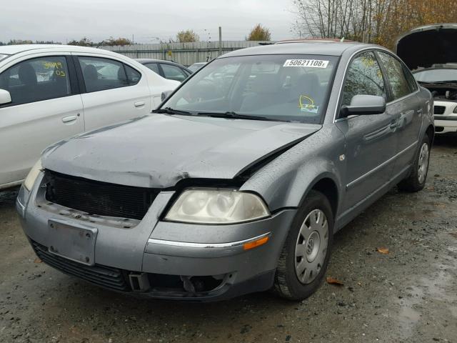 WVWMD63B13P184222 - 2003 VOLKSWAGEN PASSAT GL GRAY photo 2