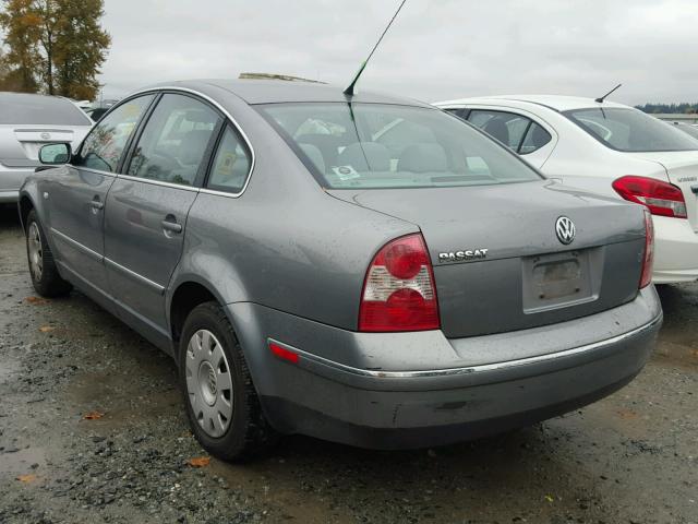 WVWMD63B13P184222 - 2003 VOLKSWAGEN PASSAT GL GRAY photo 3