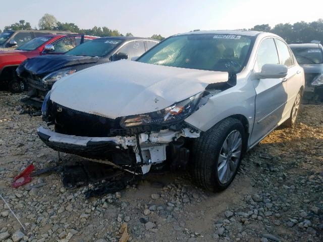 1HGCR2F82FA012697 - 2015 HONDA ACCORD EXL WHITE photo 2