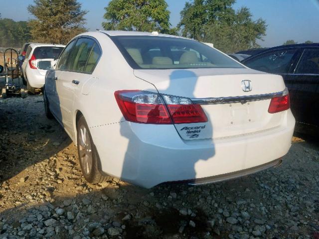 1HGCR2F82FA012697 - 2015 HONDA ACCORD EXL WHITE photo 3