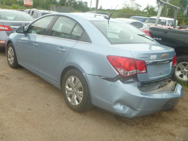 1G1PD5SH6C7211243 - 2012 CHEVROLET CRUZE LS BLUE photo 3