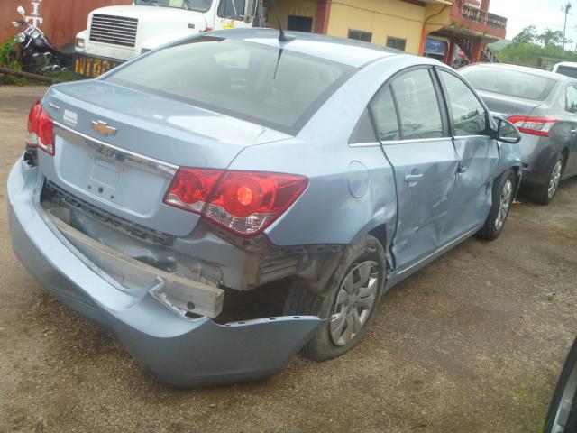 1G1PD5SH6C7211243 - 2012 CHEVROLET CRUZE LS BLUE photo 4