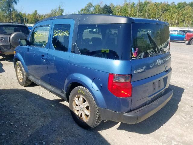 5J6YH28766L027536 - 2006 HONDA ELEMENT EX BLUE photo 3