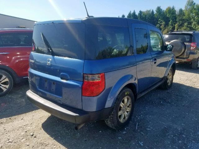 5J6YH28766L027536 - 2006 HONDA ELEMENT EX BLUE photo 4