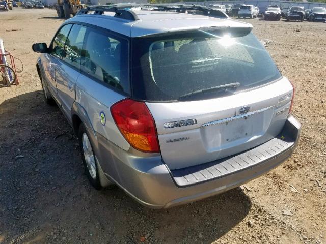 4S4BP62CX57349353 - 2005 SUBARU LEGACY OUT SILVER photo 3