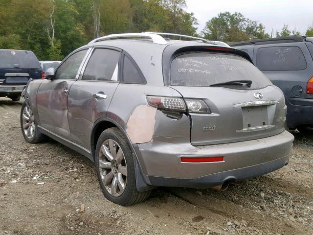 JNRAS08W05X200169 - 2005 INFINITI FX35 GRAY photo 3