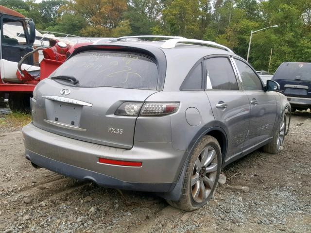 JNRAS08W05X200169 - 2005 INFINITI FX35 GRAY photo 4