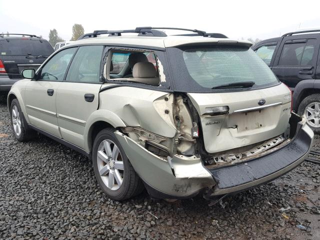 4S4BP61C077340410 - 2007 SUBARU LEGACY OUT GOLD photo 3