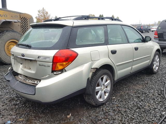 4S4BP61C077340410 - 2007 SUBARU LEGACY OUT GOLD photo 4