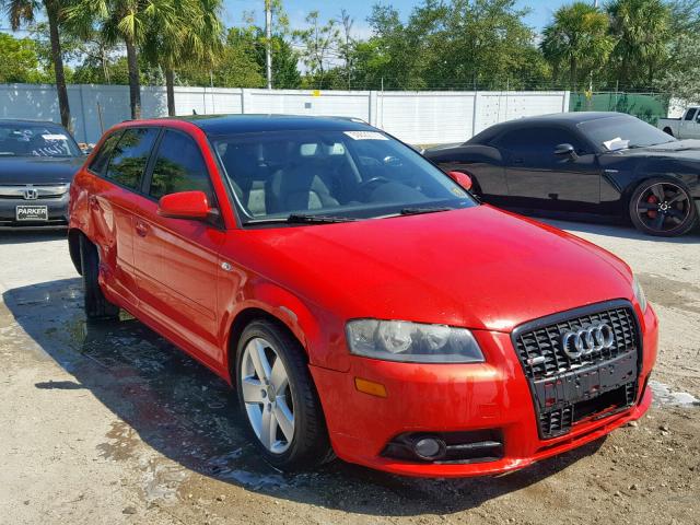 WAUHF78P08A019422 - 2008 AUDI A3 2.0 RED photo 1