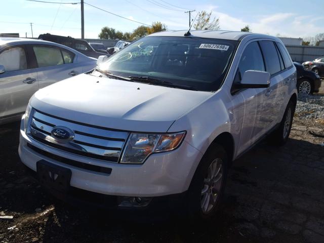 2FMDK3JC2ABB16284 - 2010 FORD EDGE SEL WHITE photo 2