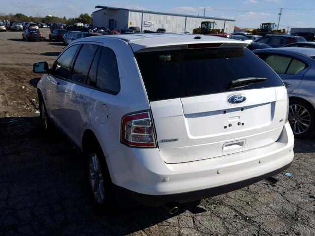 2FMDK3JC2ABB16284 - 2010 FORD EDGE SEL WHITE photo 3