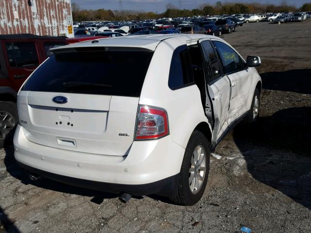 2FMDK3JC2ABB16284 - 2010 FORD EDGE SEL WHITE photo 4