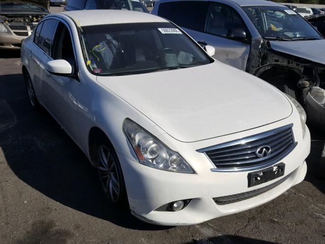 JN1DV6AP0CM811539 - 2012 INFINITI G25 BASE WHITE photo 1