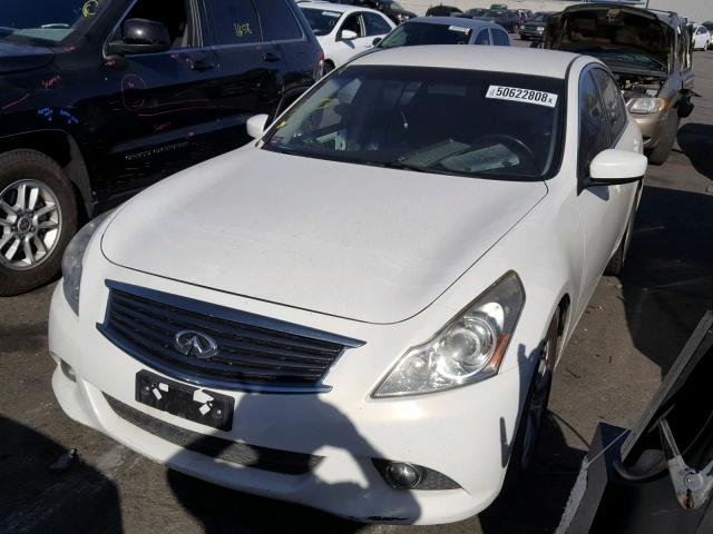 JN1DV6AP0CM811539 - 2012 INFINITI G25 BASE WHITE photo 2