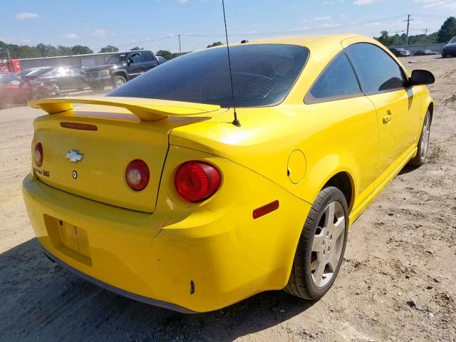 1G1AM15B767676561 - 2006 CHEVROLET COBALT SS YELLOW photo 4