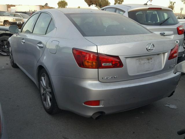 JTHBK262265024799 - 2006 LEXUS IS 250 SILVER photo 3