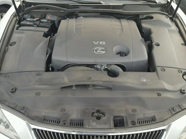 JTHBK262265024799 - 2006 LEXUS IS 250 SILVER photo 7