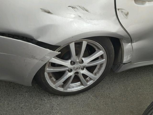 JTHBK262265024799 - 2006 LEXUS IS 250 SILVER photo 9