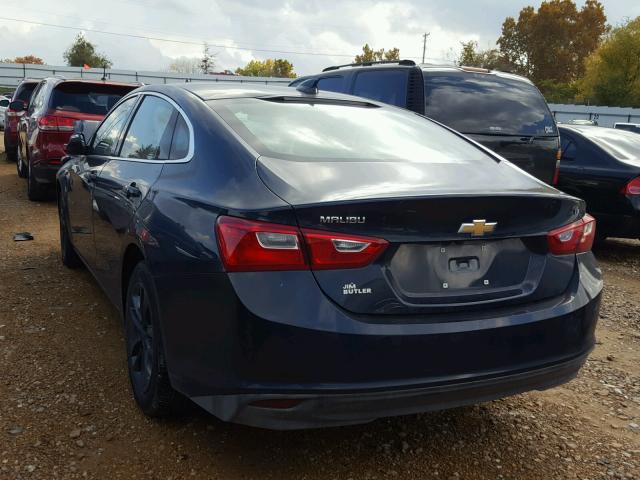 1G1ZD5ST6JF106394 - 2018 CHEVROLET MALIBU LT BLUE photo 3