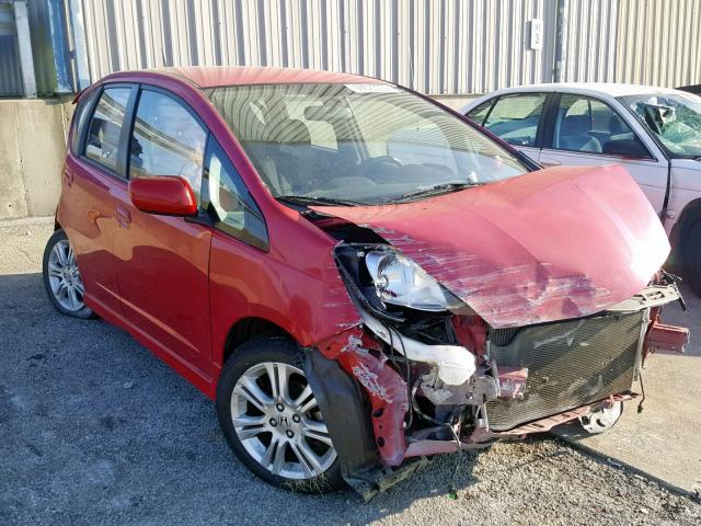 JHMGE8H45AC018756 - 2010 HONDA FIT SPORT RED photo 1