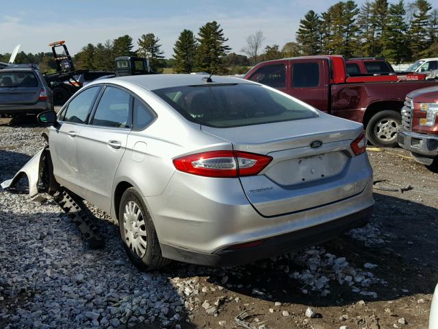 3FA6P0G73DR212475 - 2013 FORD FUSION S SILVER photo 3