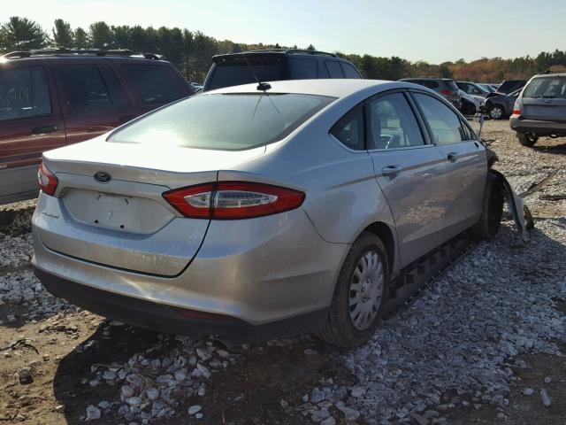 3FA6P0G73DR212475 - 2013 FORD FUSION S SILVER photo 4