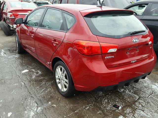 KNAFU5A26C5587577 - 2012 KIA FORTE EX BURGUNDY photo 3