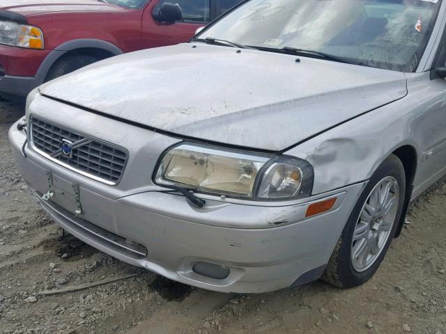 YV1TS592X51409630 - 2005 VOLVO S80 2.5T SILVER photo 9