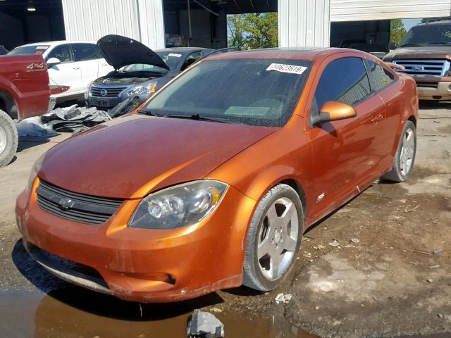 1G1AP18P277204218 - 2007 CHEVROLET COBALT SS ORANGE photo 2