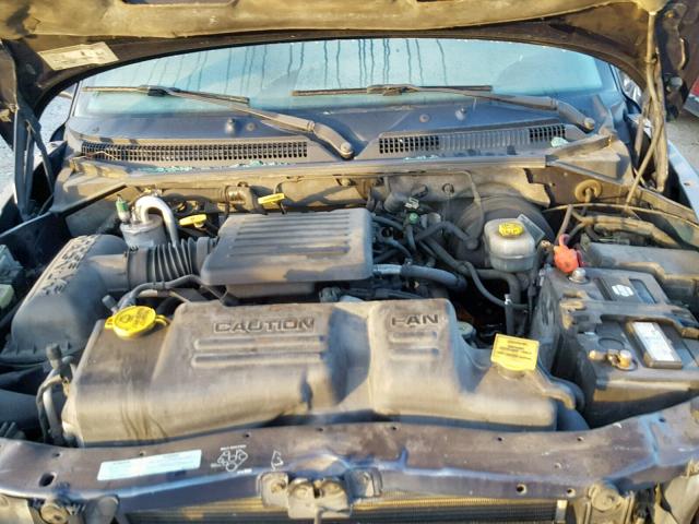 1B7GG22N4YS729908 - 2000 DODGE DAKOTA BLUE photo 7