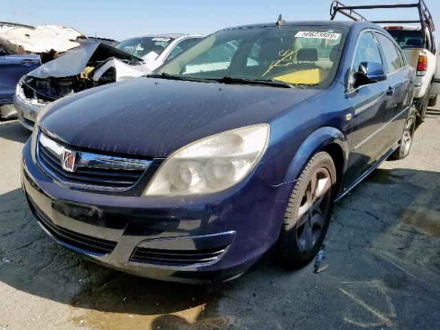 1G8ZS57N98F138266 - 2008 SATURN AURA XE BLUE photo 2