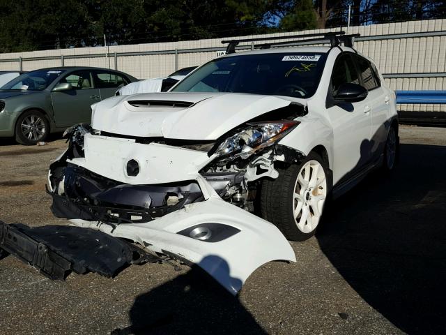 JM1BL1L32D1839644 - 2013 MAZDA SPEED 3 WHITE photo 2