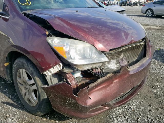 5FNRL38697B136597 - 2007 HONDA ODYSSEY EX BURGUNDY photo 9