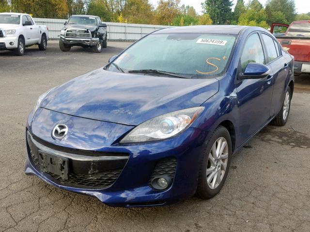 JM1BL1WP9D1764438 - 2013 MAZDA 3 I BLUE photo 2