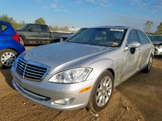 WDDNG71X37A056899 - 2007 MERCEDES-BENZ S 550 SILVER photo 2