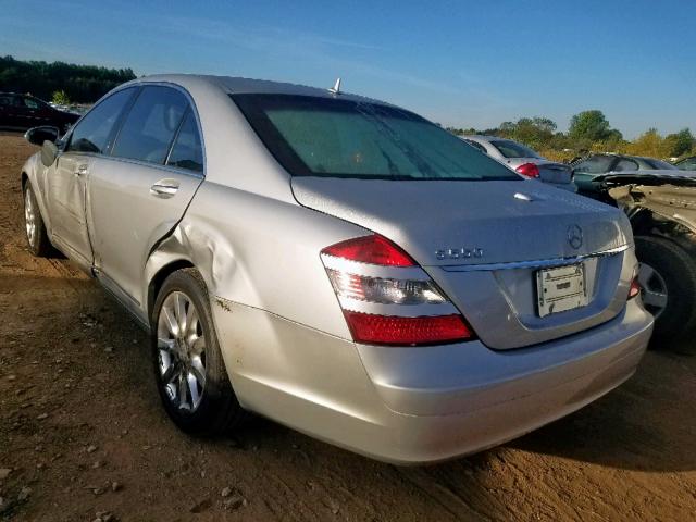 WDDNG71X37A056899 - 2007 MERCEDES-BENZ S 550 SILVER photo 3