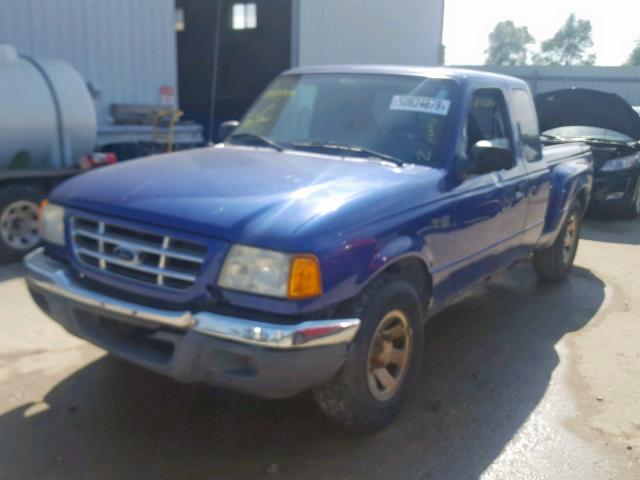 1FTYR44V83PB35843 - 2003 FORD RANGER SUP BLUE photo 2