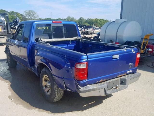 1FTYR44V83PB35843 - 2003 FORD RANGER SUP BLUE photo 3