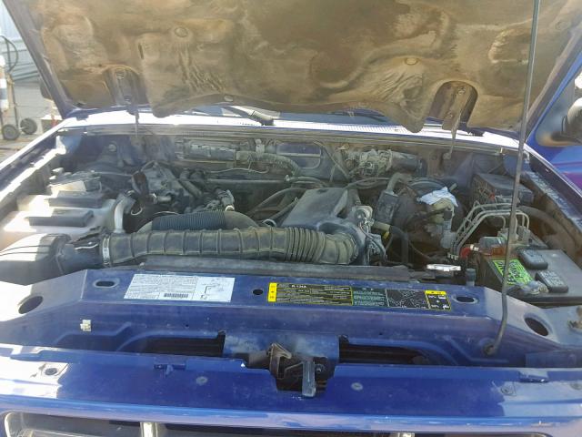 1FTYR44V83PB35843 - 2003 FORD RANGER SUP BLUE photo 7