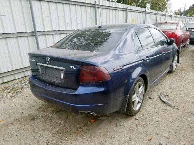 19UUA66245A069867 - 2005 ACURA TL BLUE photo 4