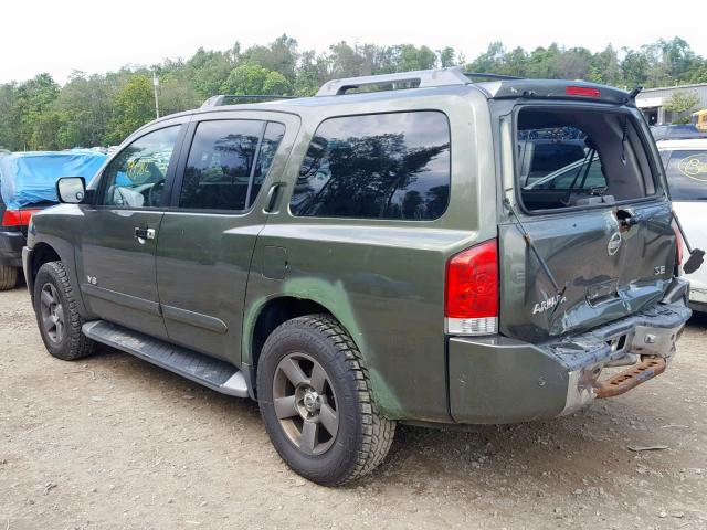 5N1AA08A25N712384 - 2005 NISSAN ARMADA SE GREEN photo 3