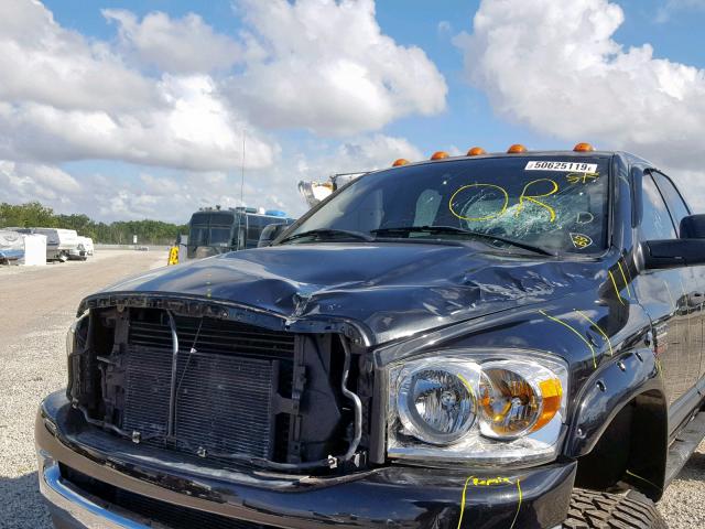 3D7KS28A67G850478 - 2007 DODGE RAM 2500 S BLACK photo 9