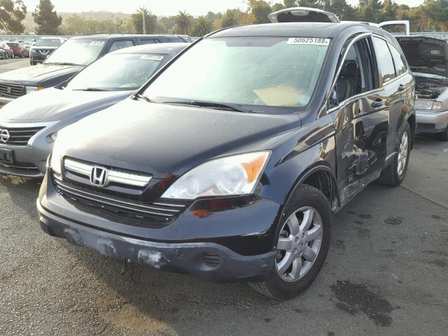 JHLRE38768C014669 - 2008 HONDA CR-V EXL BLACK photo 2