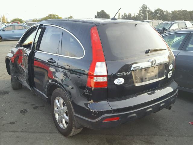 JHLRE38768C014669 - 2008 HONDA CR-V EXL BLACK photo 3