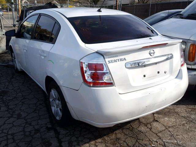 3N1AB6AP4CL695235 - 2012 NISSAN SENTRA 2.0 WHITE photo 3