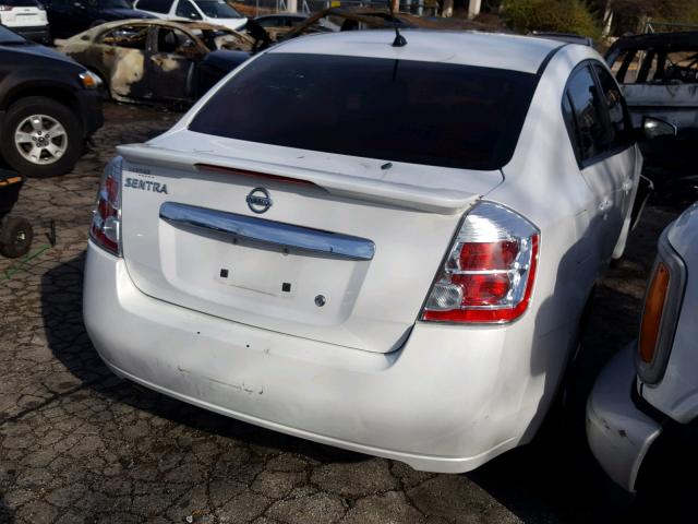 3N1AB6AP4CL695235 - 2012 NISSAN SENTRA 2.0 WHITE photo 4