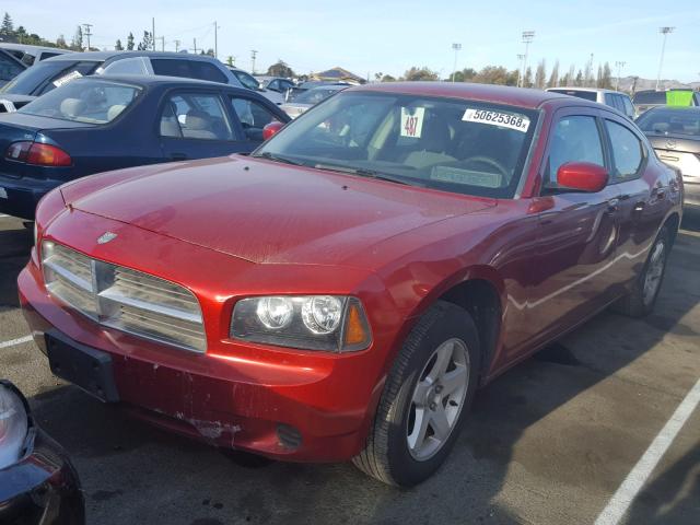 2B3CA4CD5AH175620 - 2010 DODGE CHARGER RED photo 2